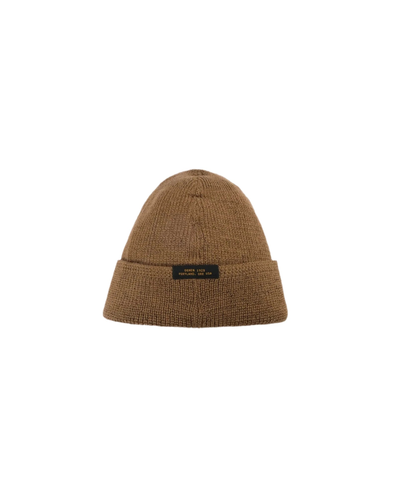 Wool Watch Cap Dark Tan