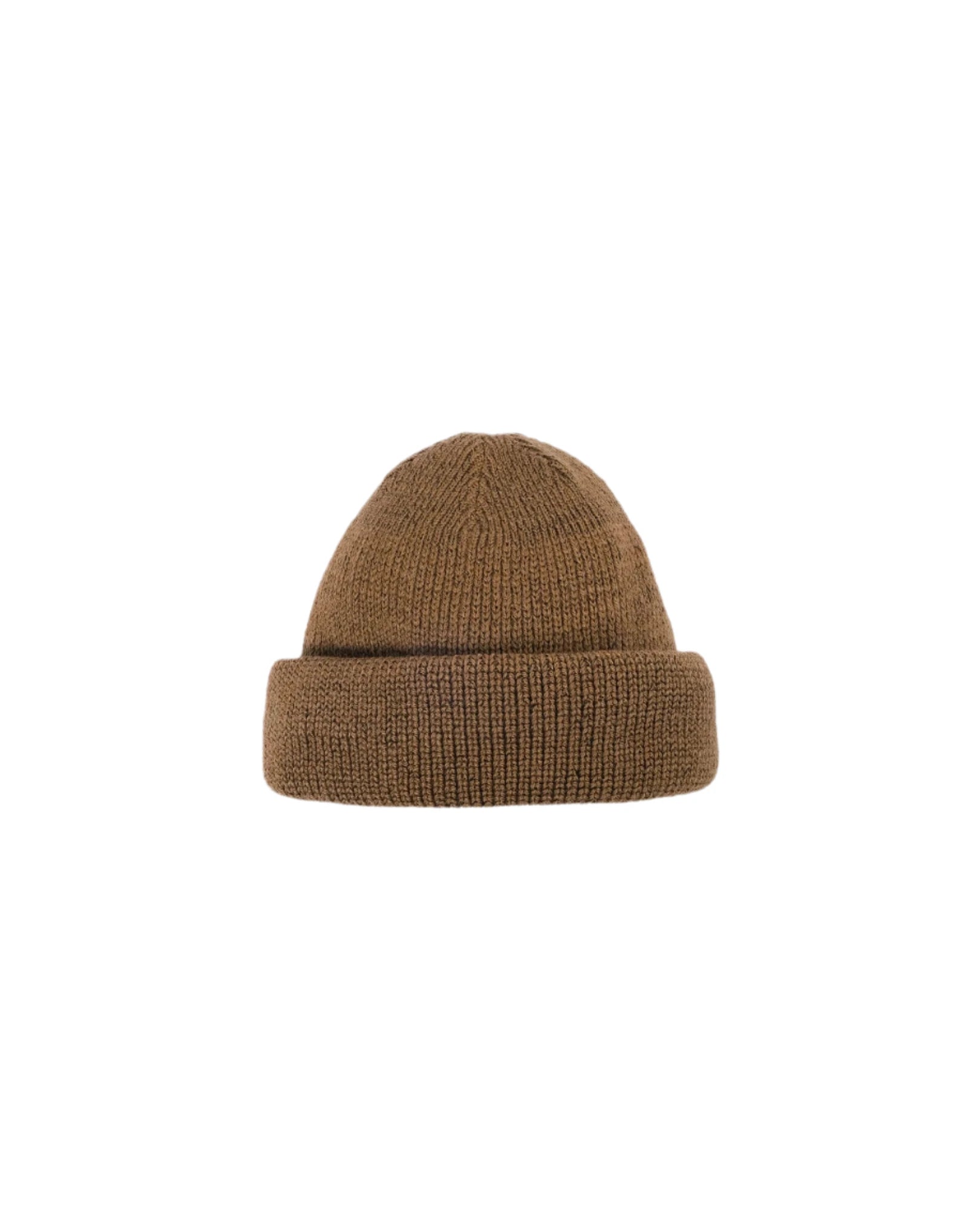 Wool Watch Cap Dark Tan