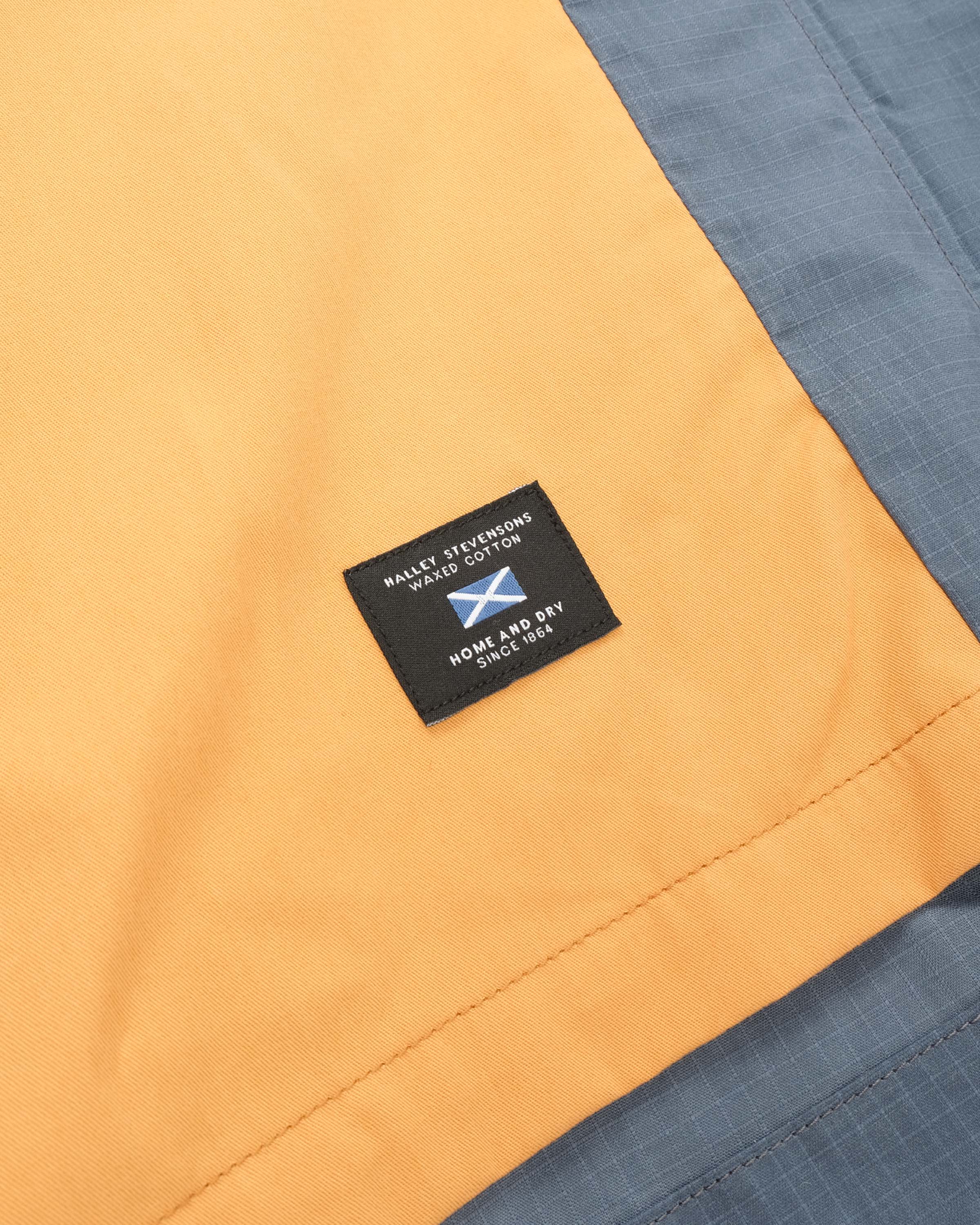 Heavy Duty Raincoat Dry Wax Faded Blue Ripstop