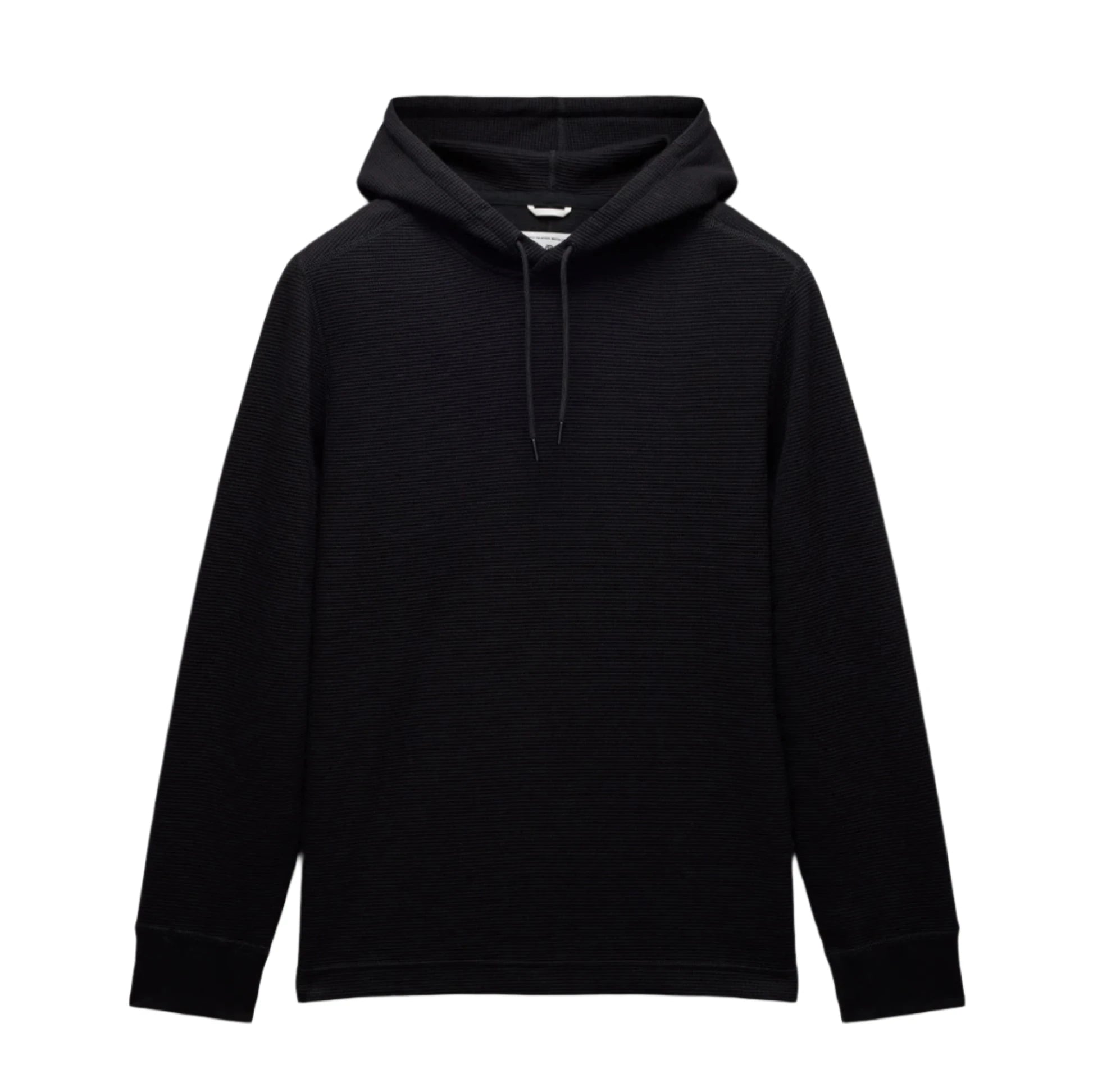 Lightweight Waffle Hoodie Black