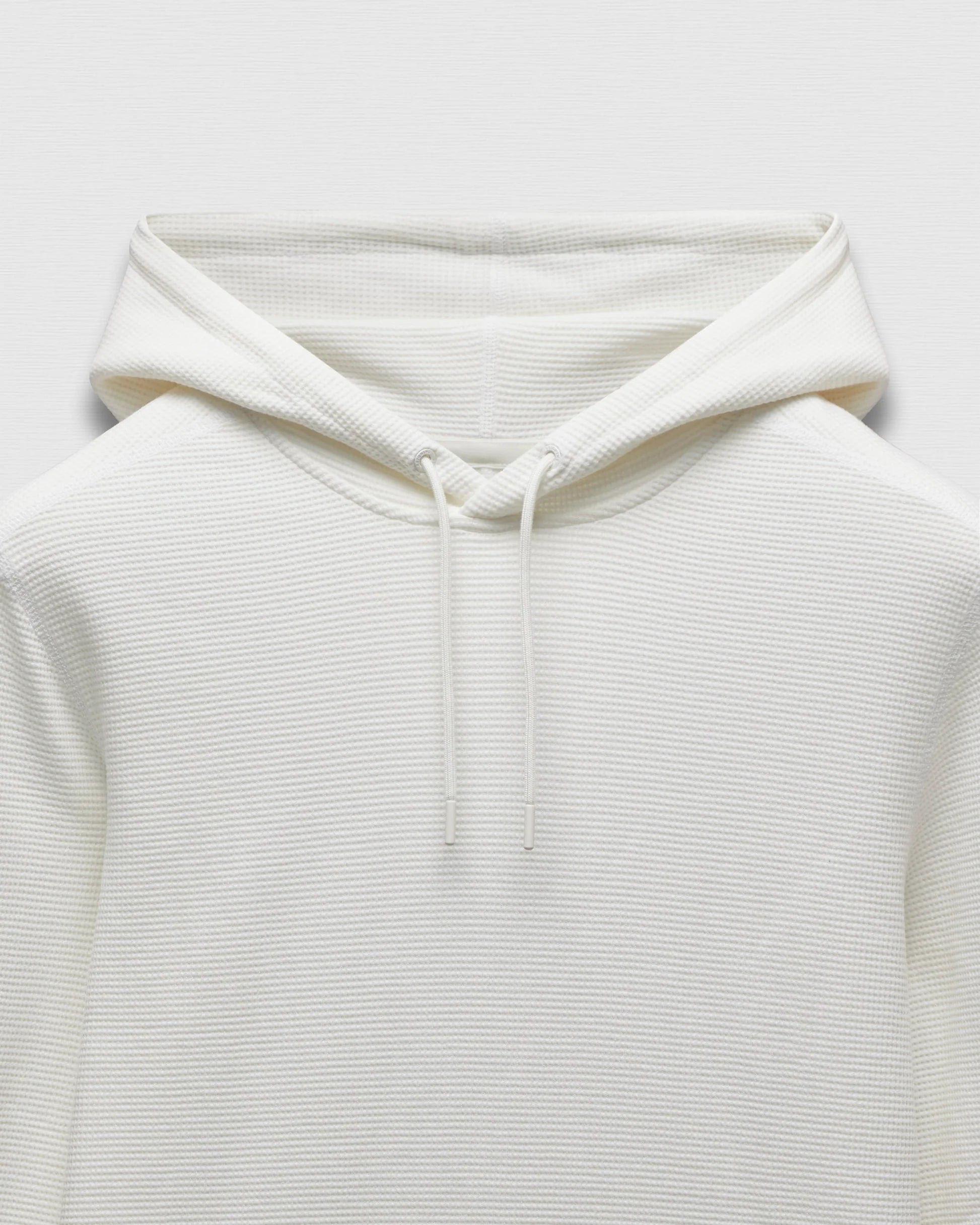 Lightweight Waffle Hoodie Championship White