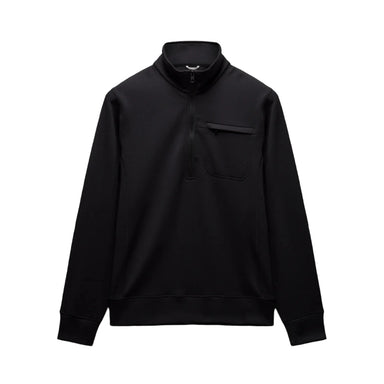 Black pullover with a pocket on a light gray background