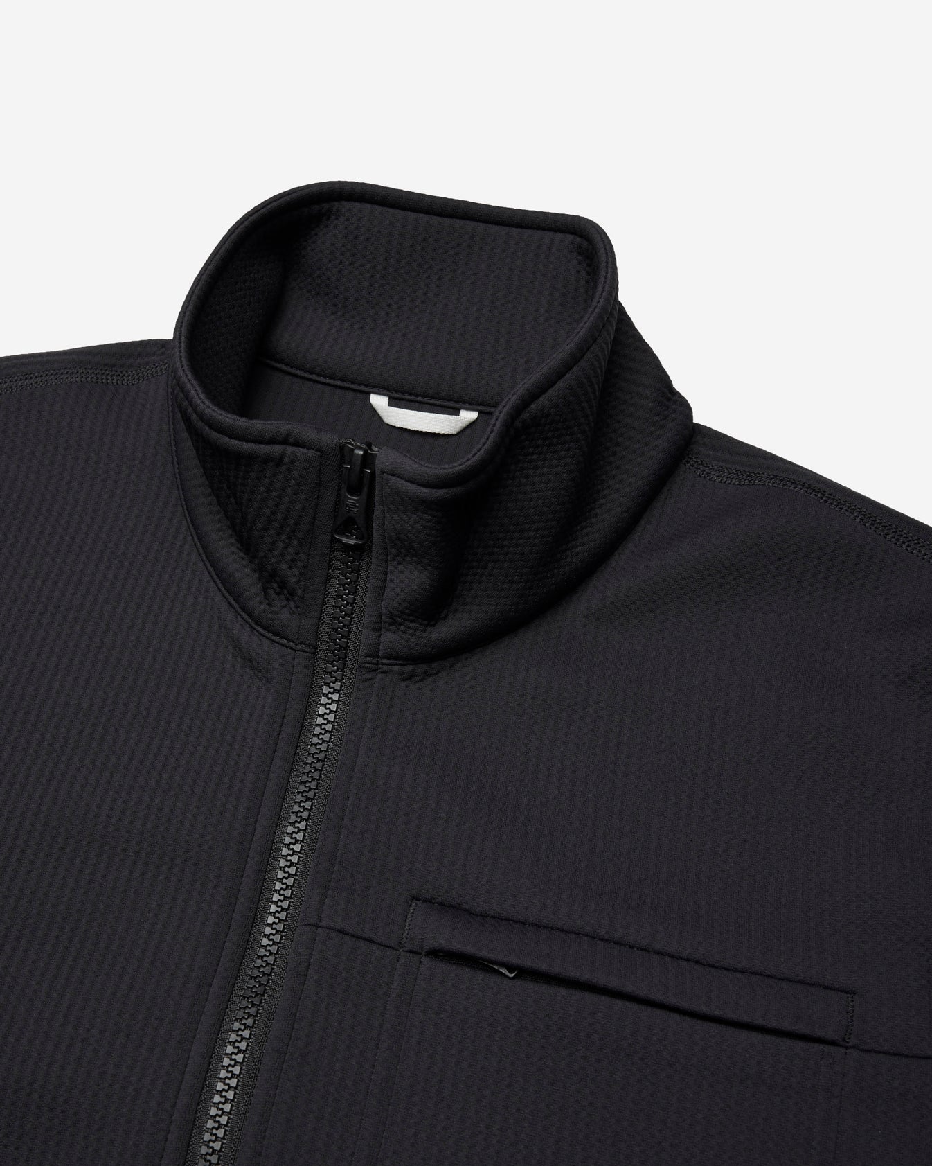Double Knit Rally Quarter Zip Black