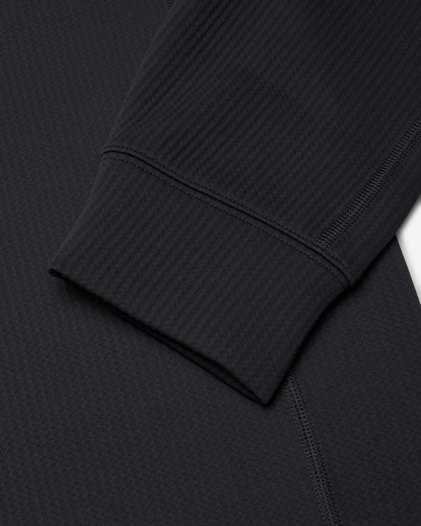 Double Knit Rally Quarter Zip Black