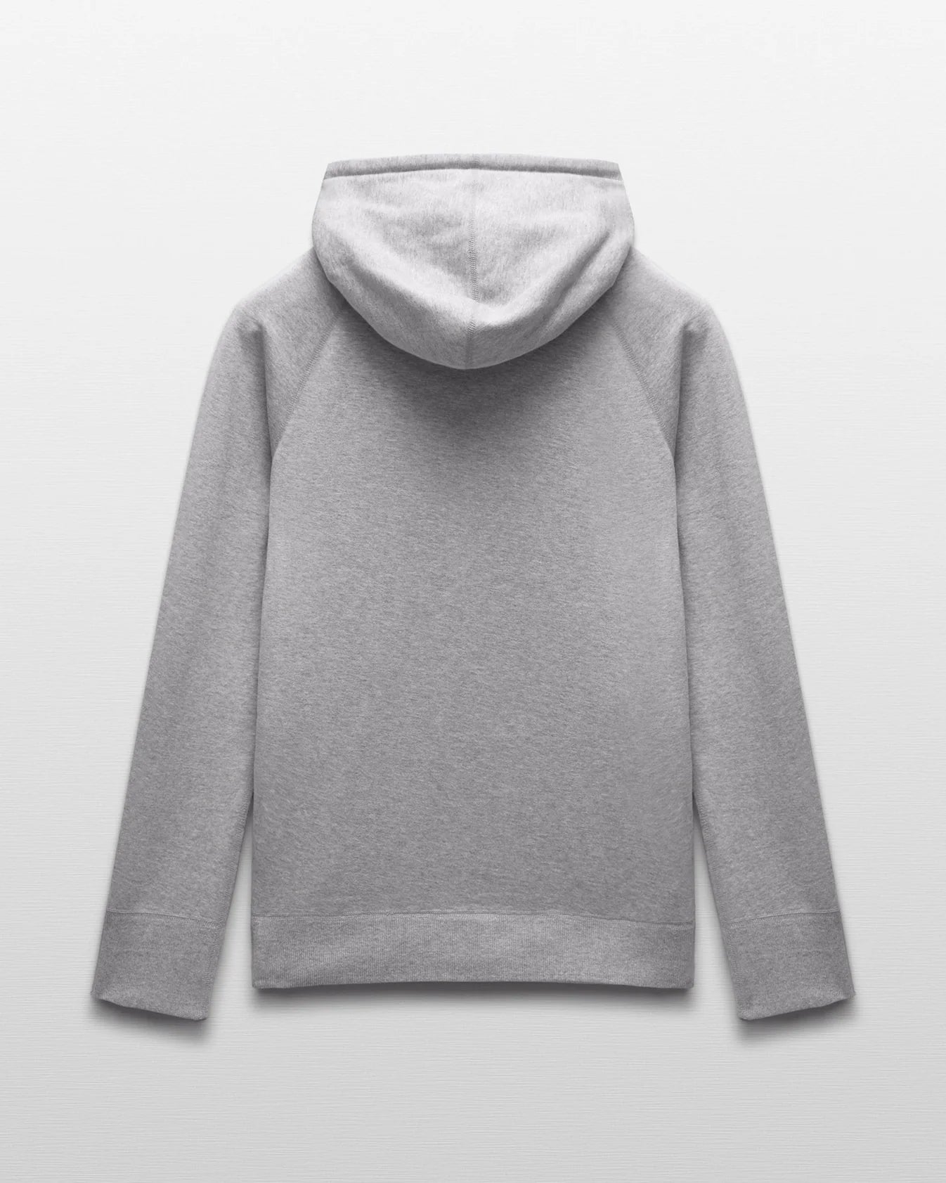 Midweight Terry Slim Zip Hoodie Heather Grey