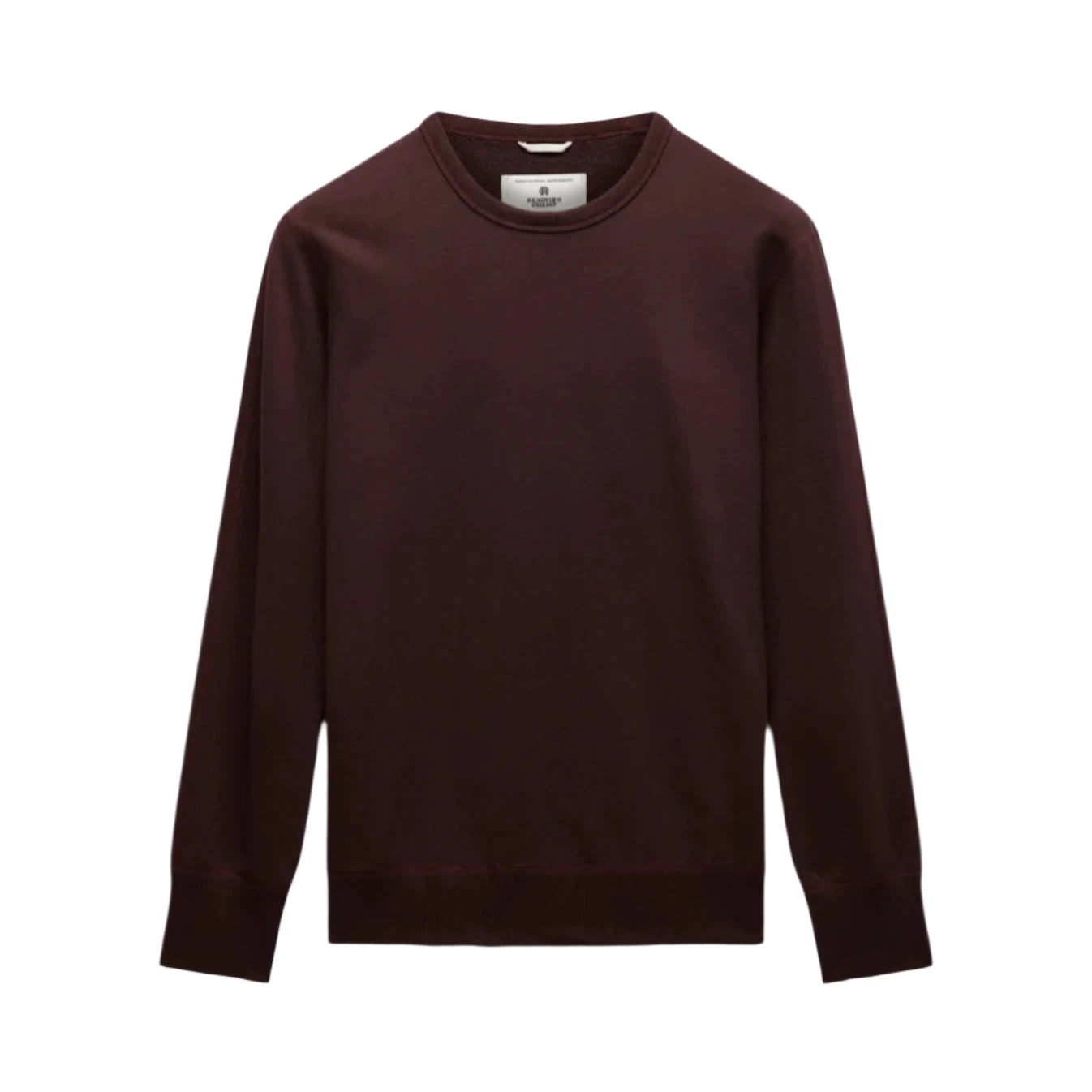 Midweight Terry Slim Crewneck Oxblood