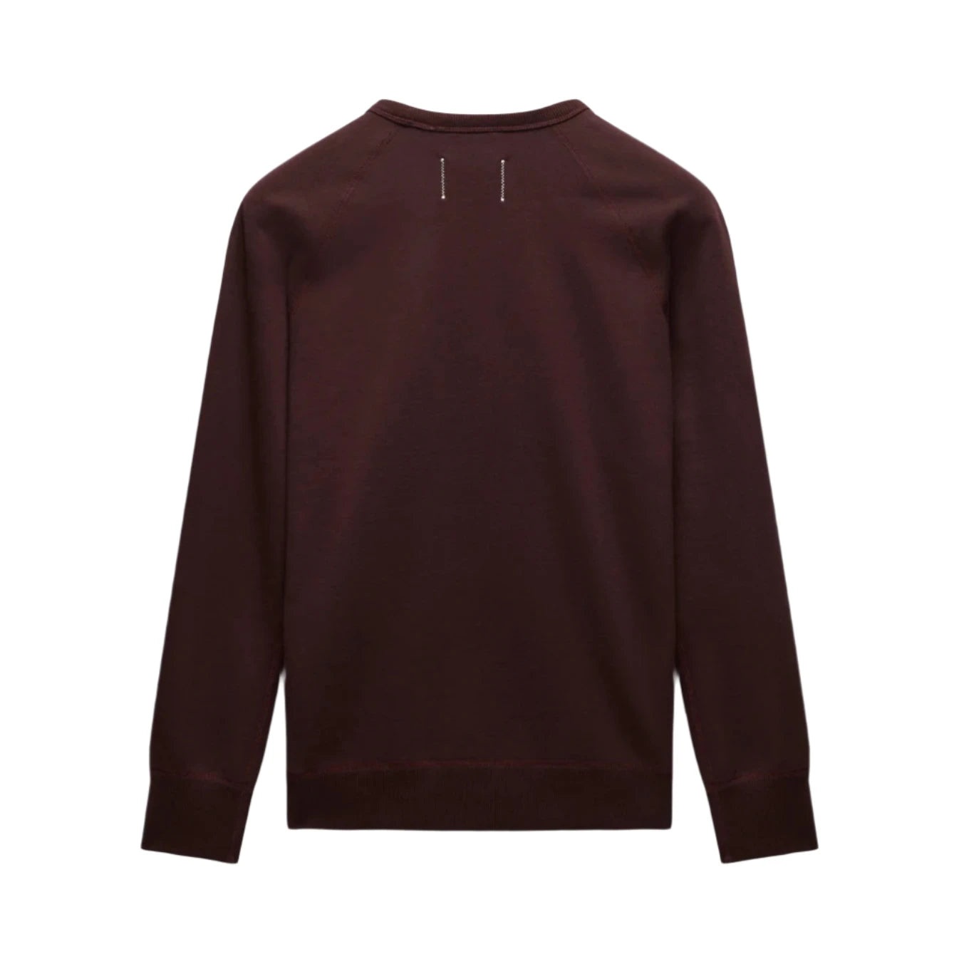 Midweight Terry Slim Crewneck Oxblood