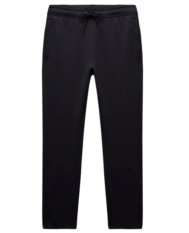 Black pants on a light gray background