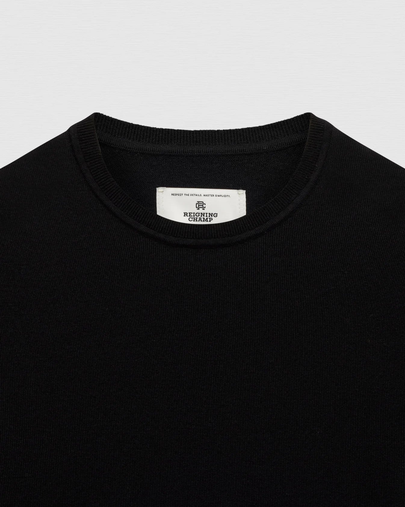 Lightweight Merino Harry Crewneck Black