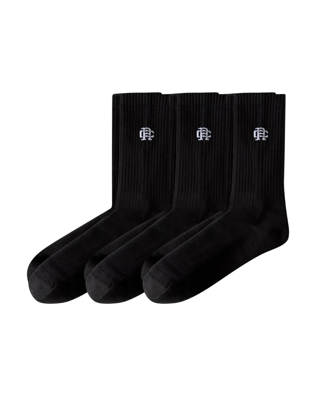 3 Pack Classic Crew Sock Black