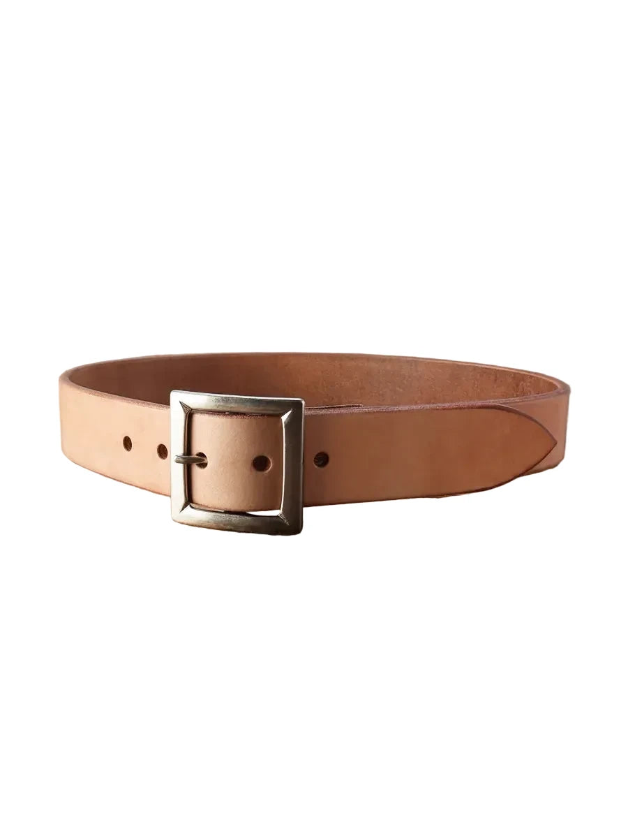 FN-BE-L004 UK Saddle Leather Garrison Belt Tan