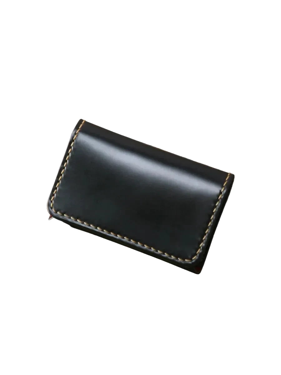 FN-C4C4-3 Cordovan Card Case Black