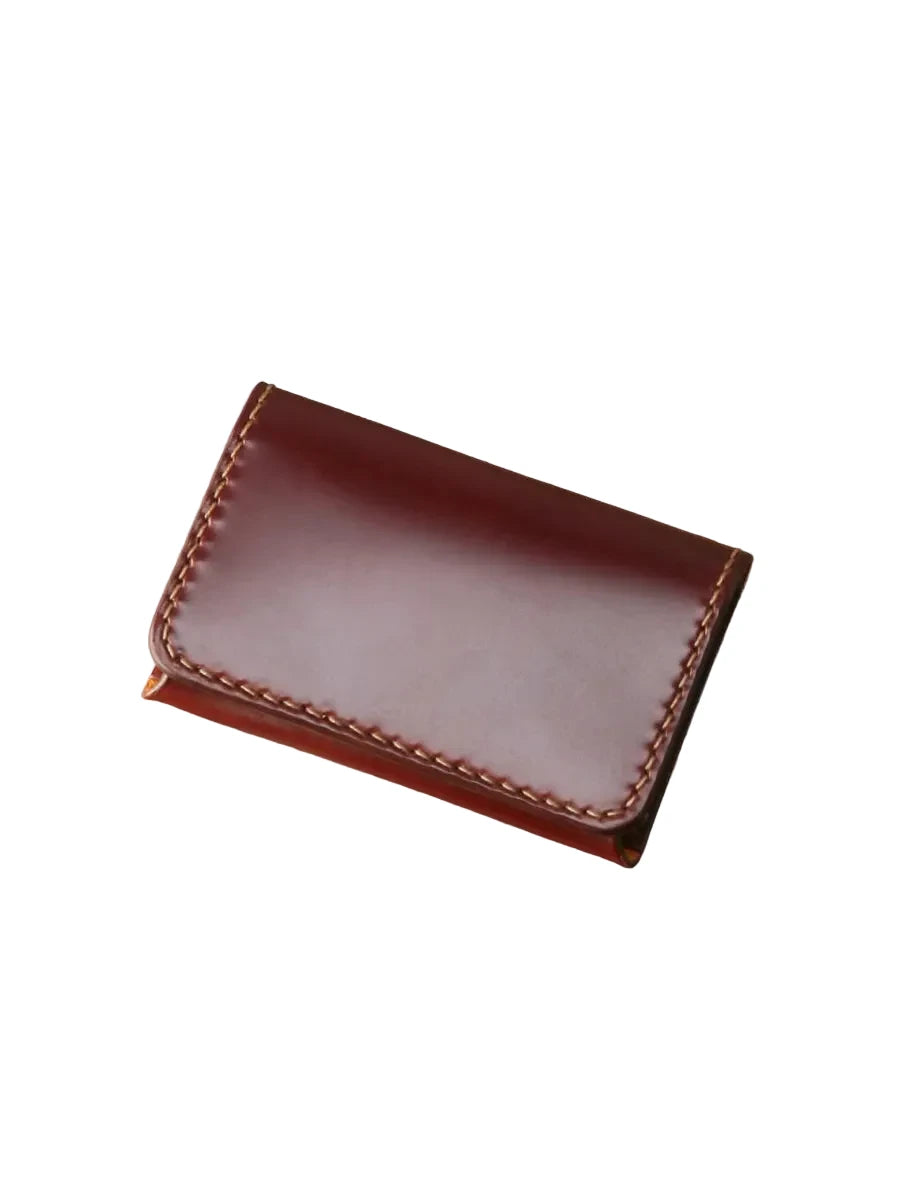 FN-C4C4-3 Cordovan Card Case Brown