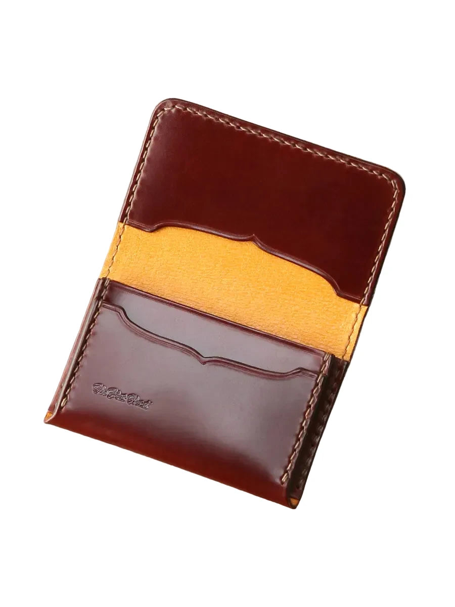 FN-C4C4-3 Cordovan Card Case Brown