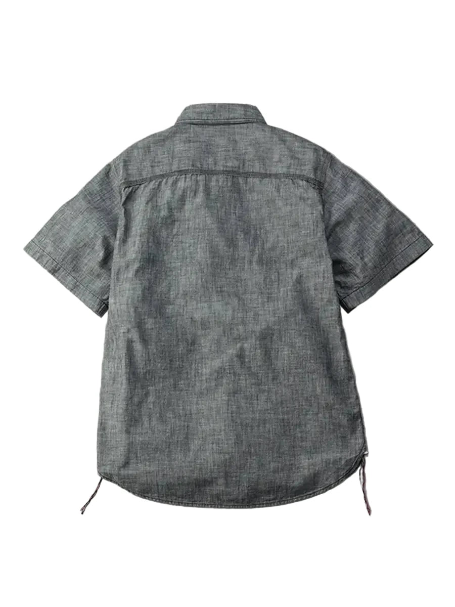 FN-SCK-010S 5oz S/S Chambray Work Shirt - Black