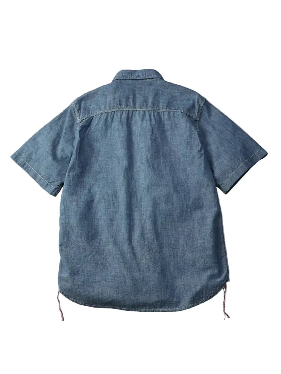 FN-SCK-010S 5oz S/S Chambray Work Shirt - Blue