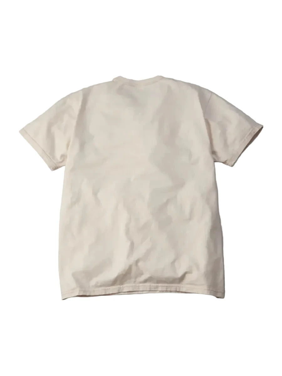 Beige t-shirt on a gray background