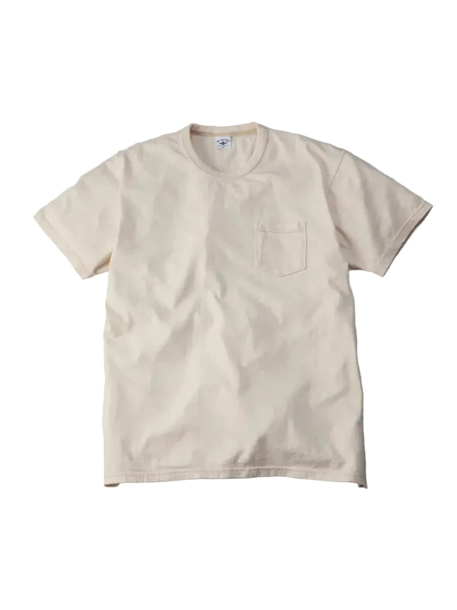 FN-THC-101P Three Needle Loopwheel Pocket Tee Natural