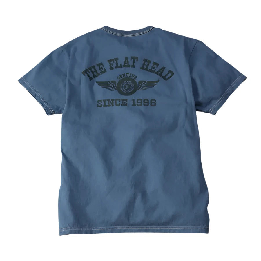 FN-THC-202 Flying Wheel Tee Blue
