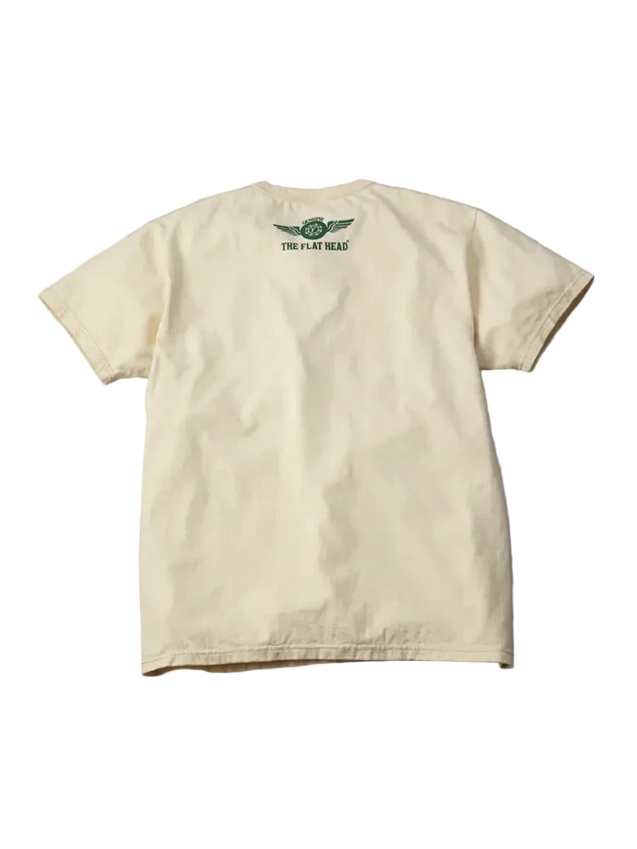 FN-THC-203 Three-Needle, One-Needle Removed T-Shirt Small Flying Wheel Natural