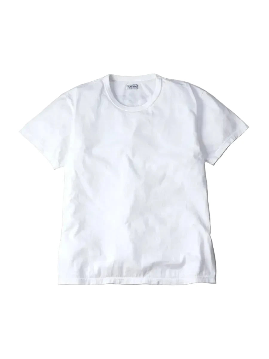 White t-shirt on a gray background