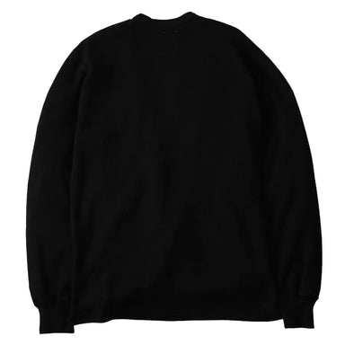 Black sweatshirt on a light gray background