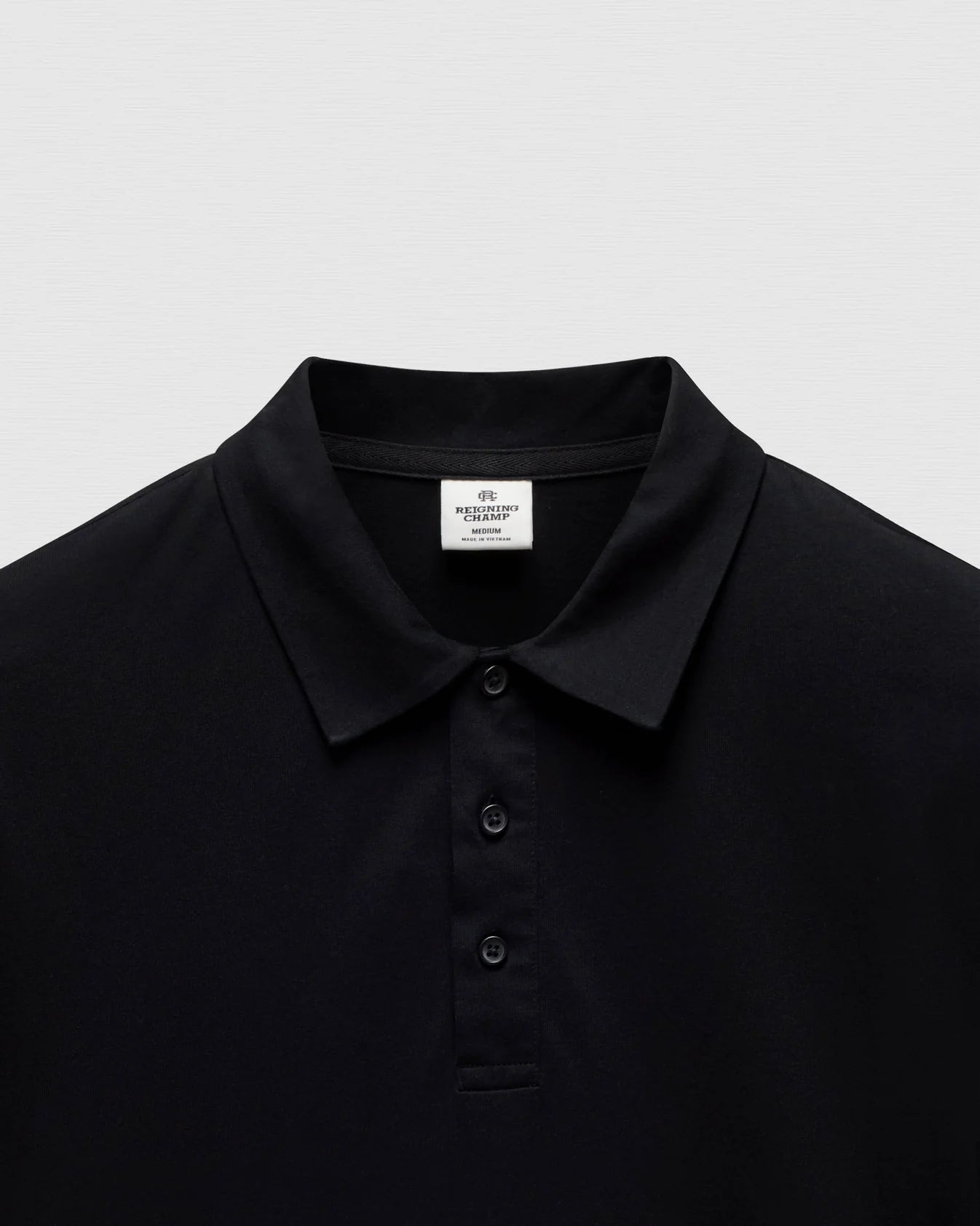 Lightweight Jersey Standard Polo Black