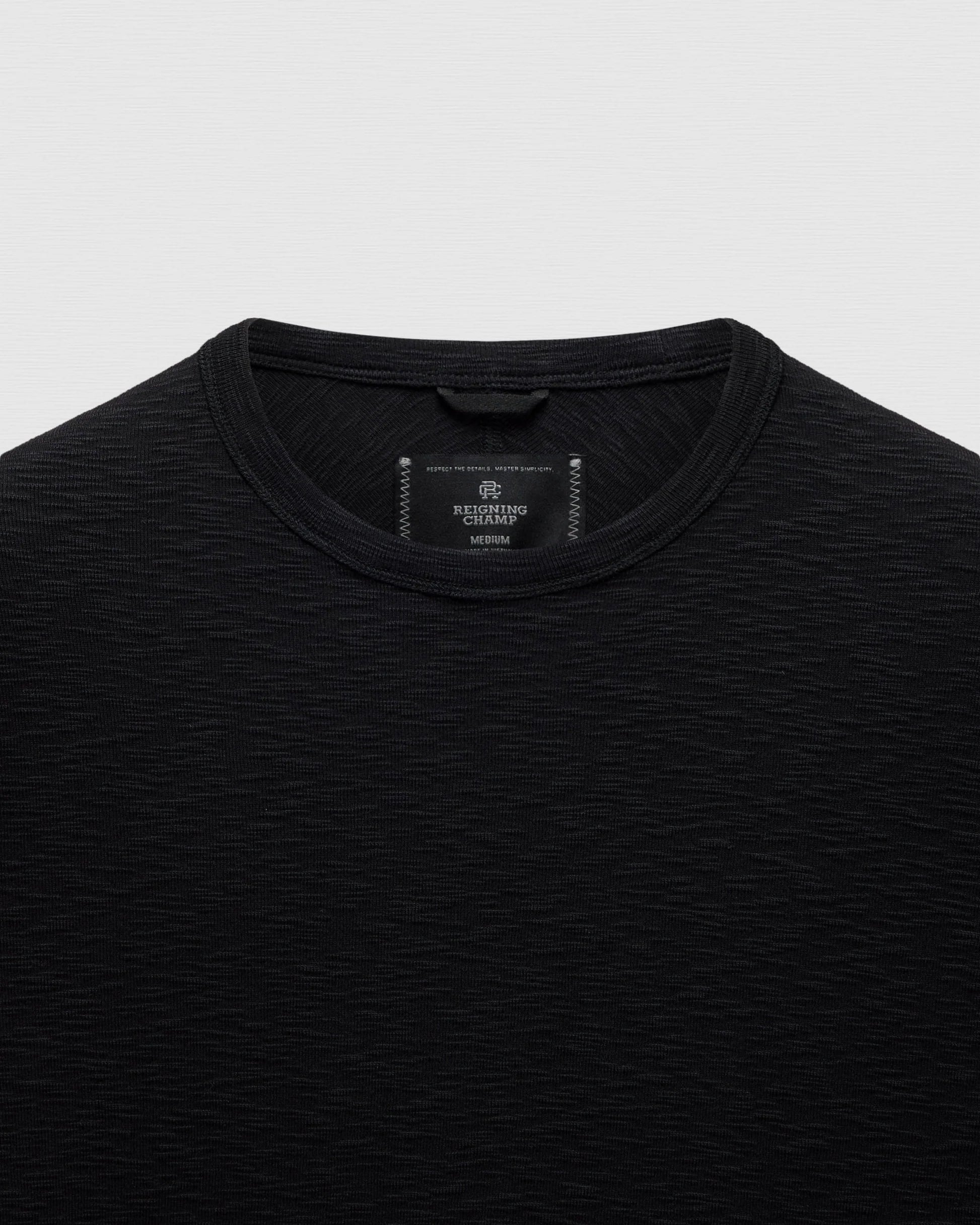1x1 Slub Slim Tee - Black