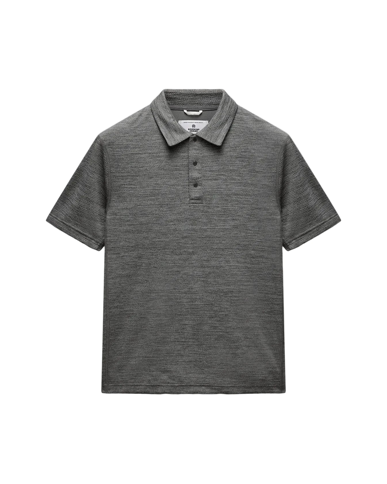 Solotex Mesh Tiebreaker Standard Fit Polo Heather Carbon