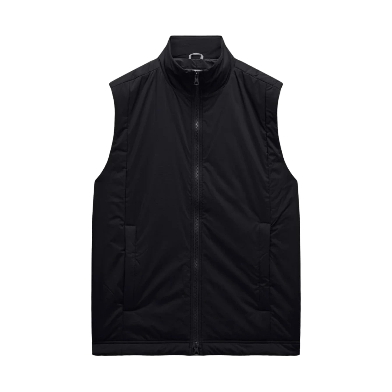 Black vest on a light gray background