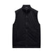 Black vest on a light gray background
