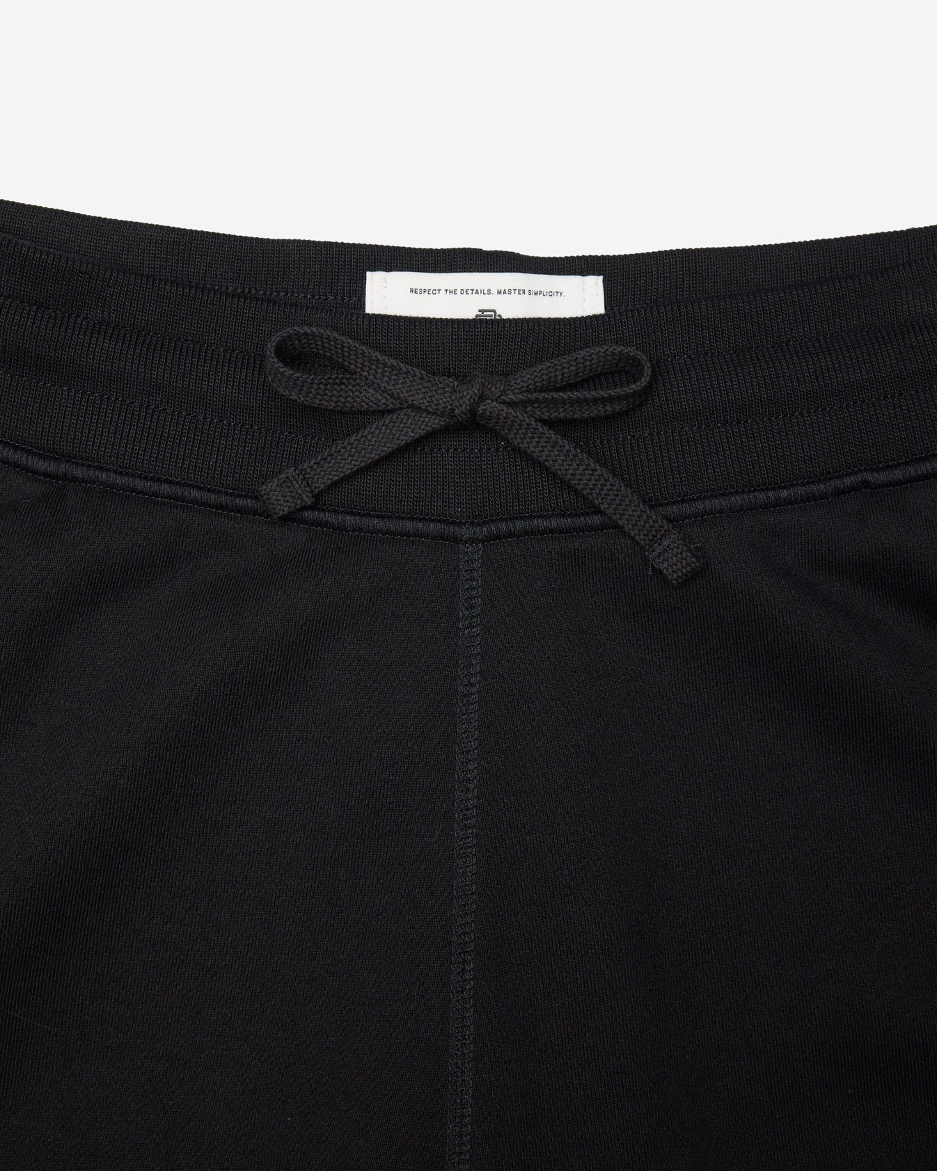 Midweight Terry Standard Cuffed Sweatpant Black