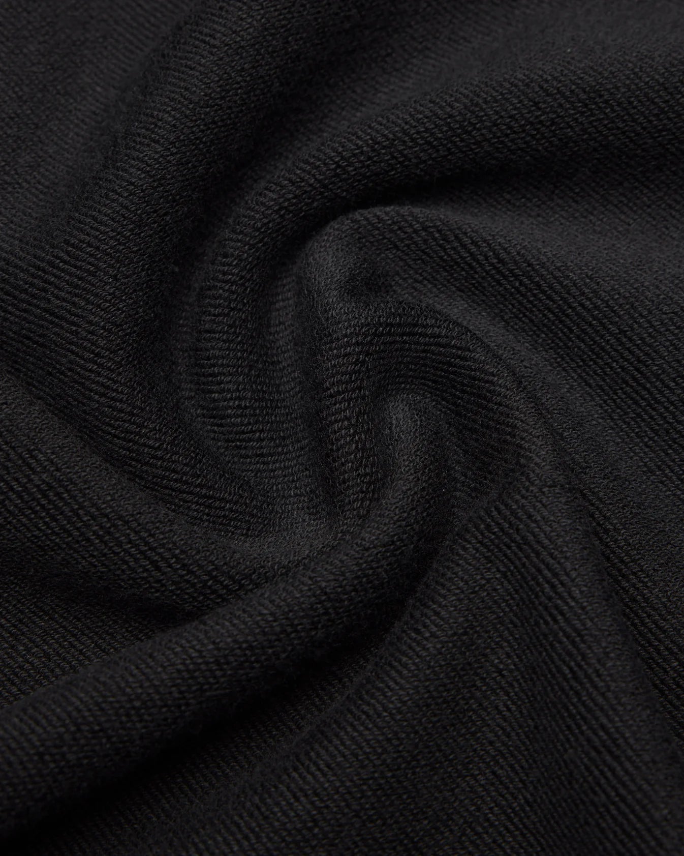 Midweight Terry Standard Cuffed Sweatpant Black