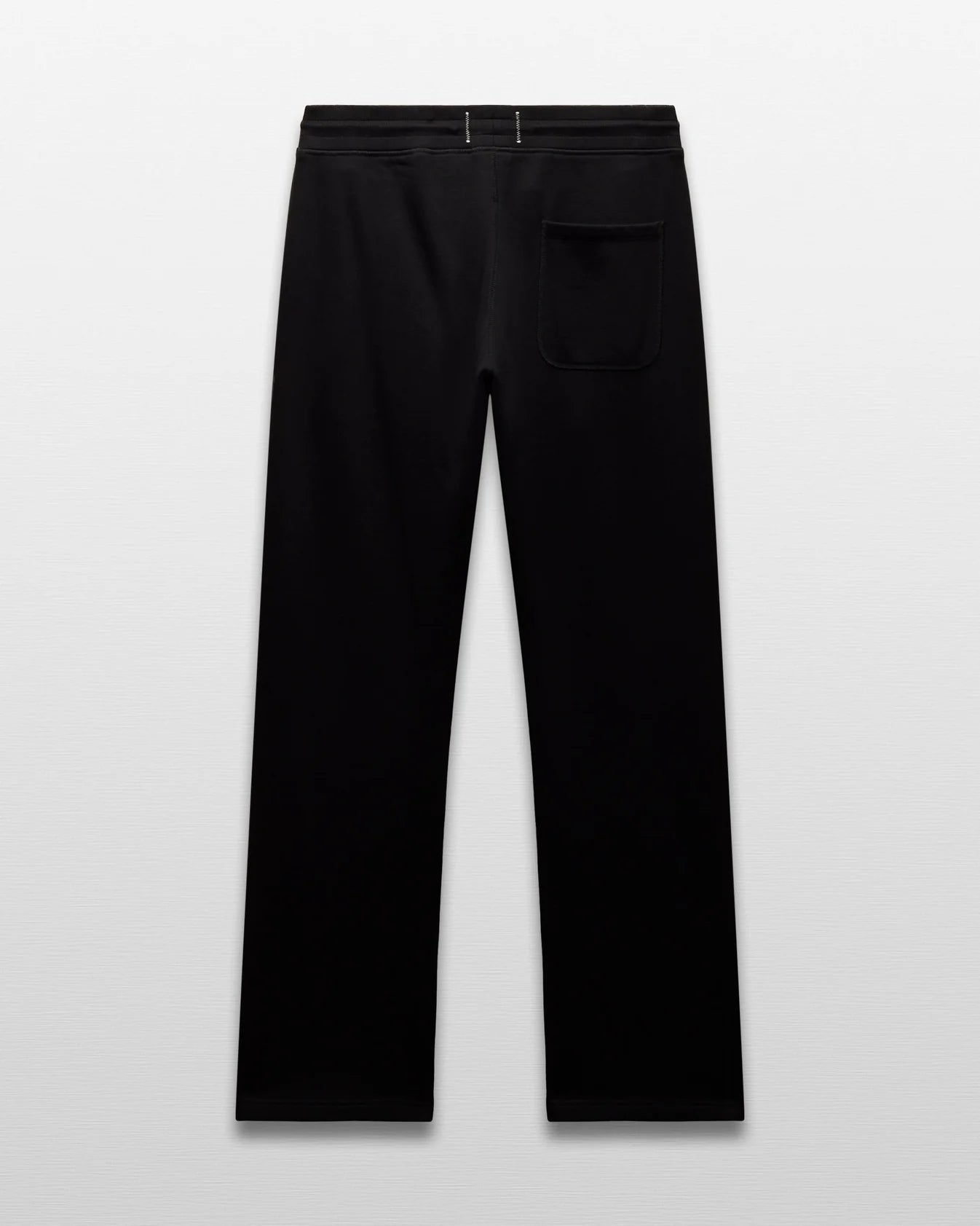 Brushed Fleece Straight Leg Standard Fit Sweatpant - Black