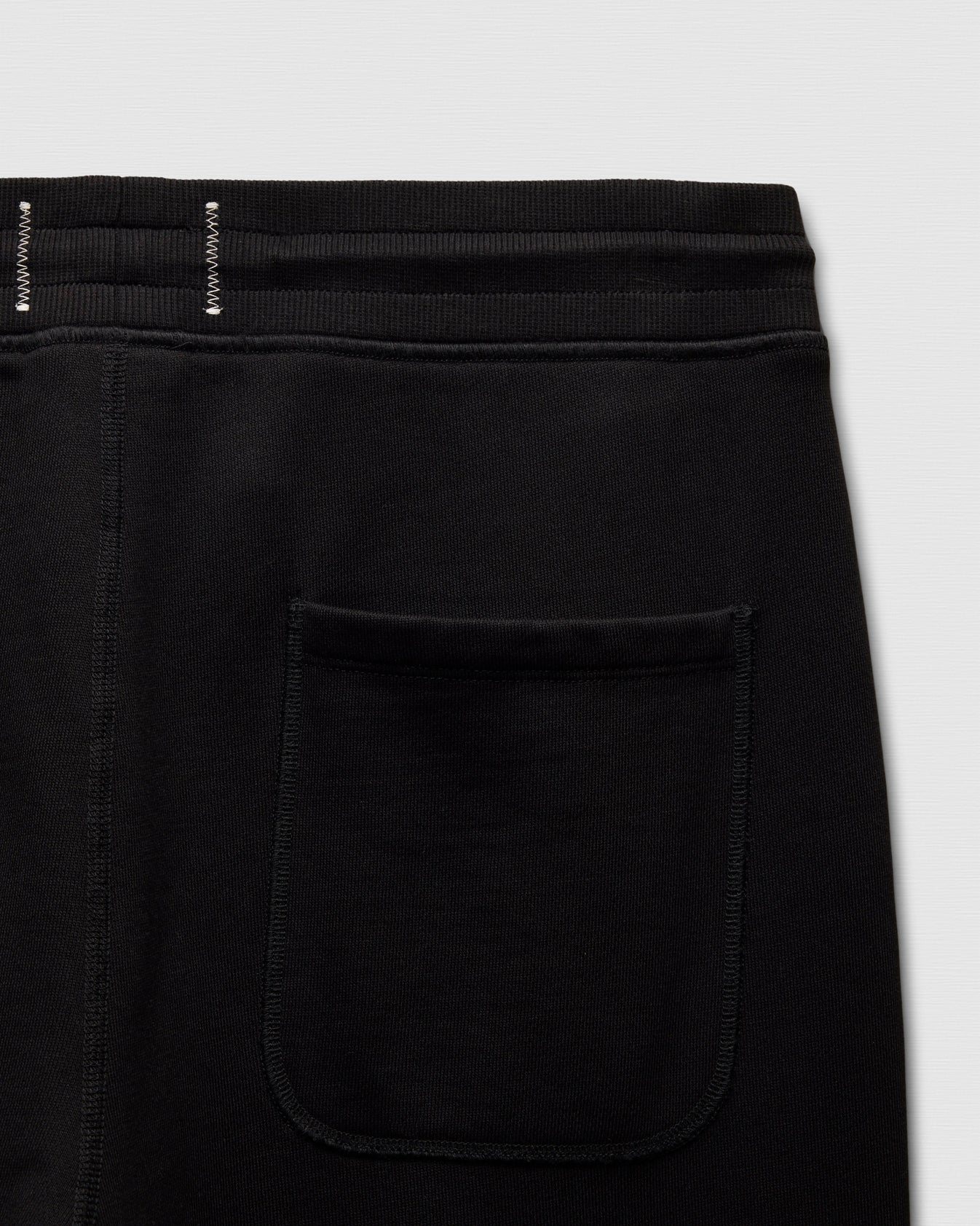 Brushed Fleece Straight Leg Standard Fit Sweatpant - Black