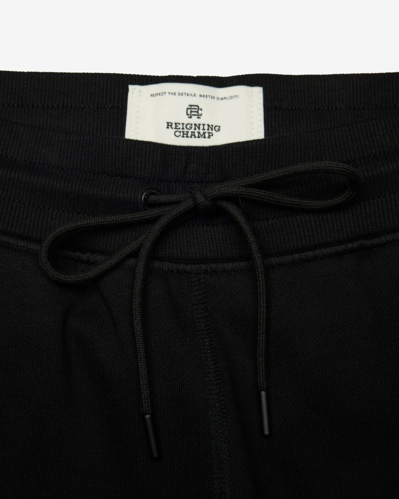Brushed Fleece Straight Leg Standard Fit Sweatpant - Black