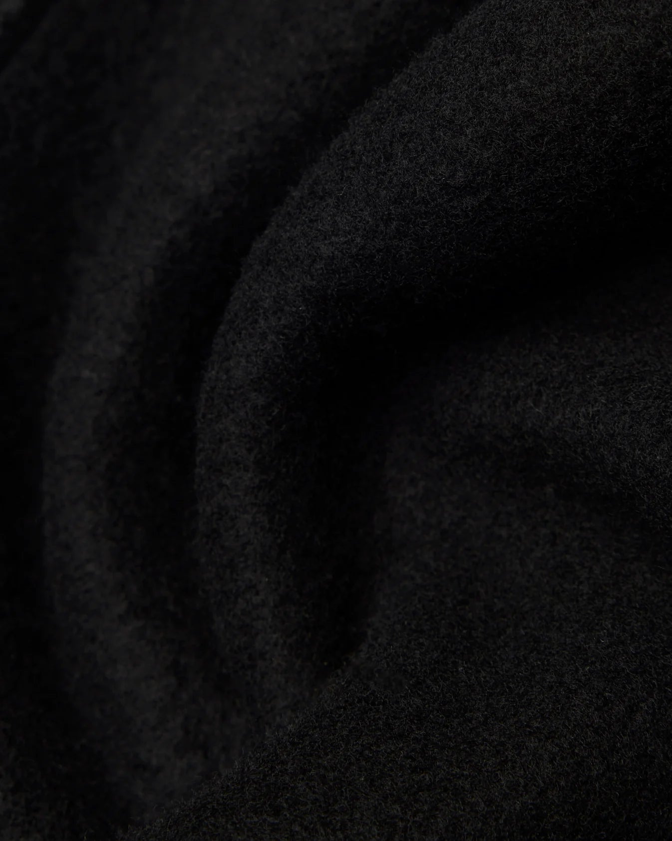 Brushed Fleece Straight Leg Standard Fit Sweatpant - Black