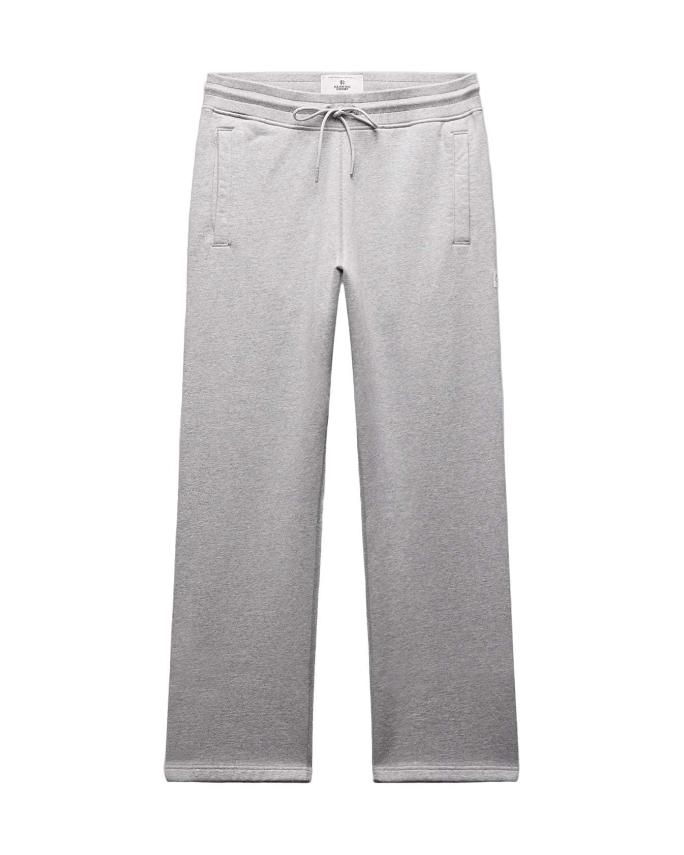 Brushed Fleece Straight Leg Standard Fit Sweatpant Heather Grey
