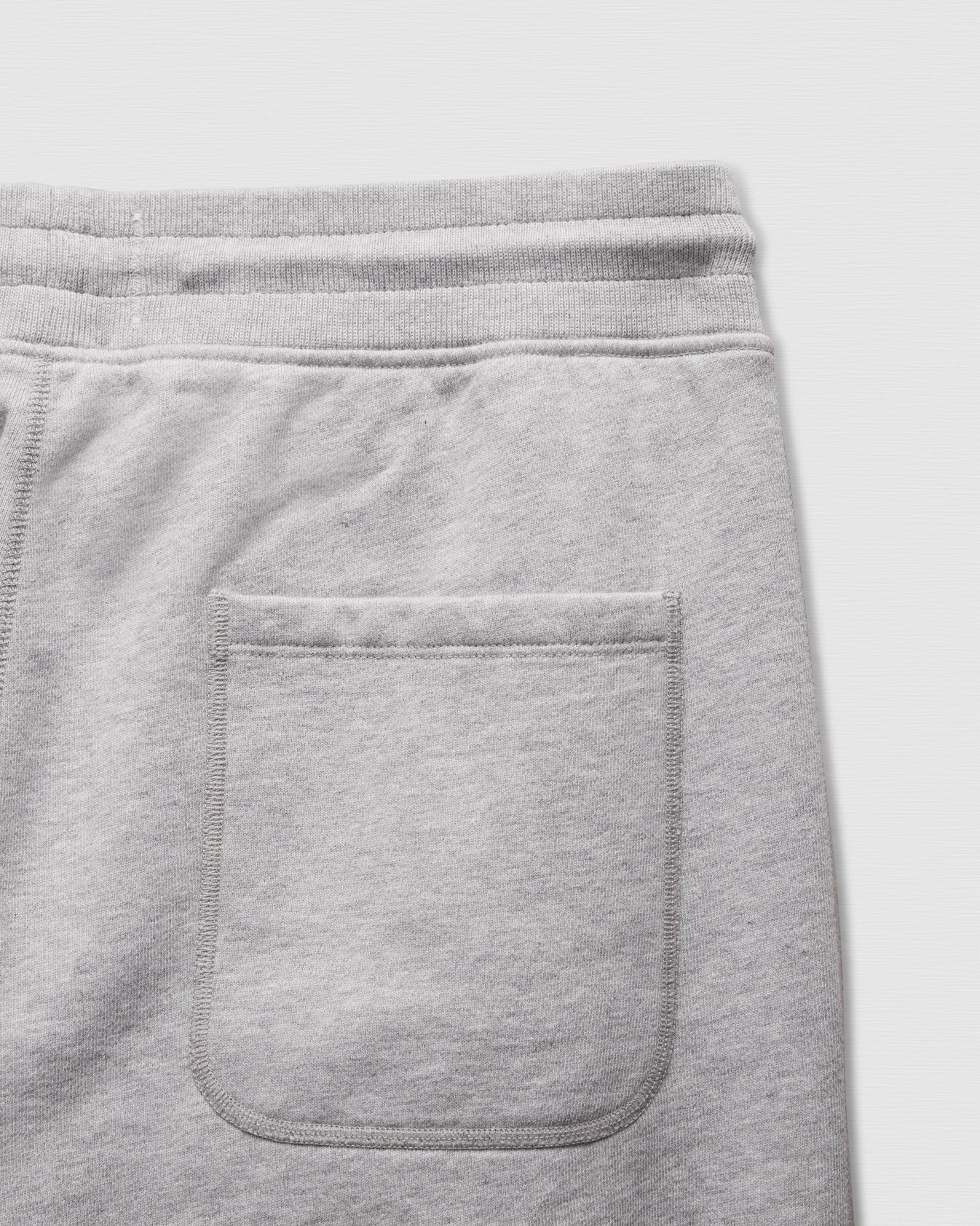 Brushed Fleece Straight Leg Standard Fit Sweatpant Heather Grey
