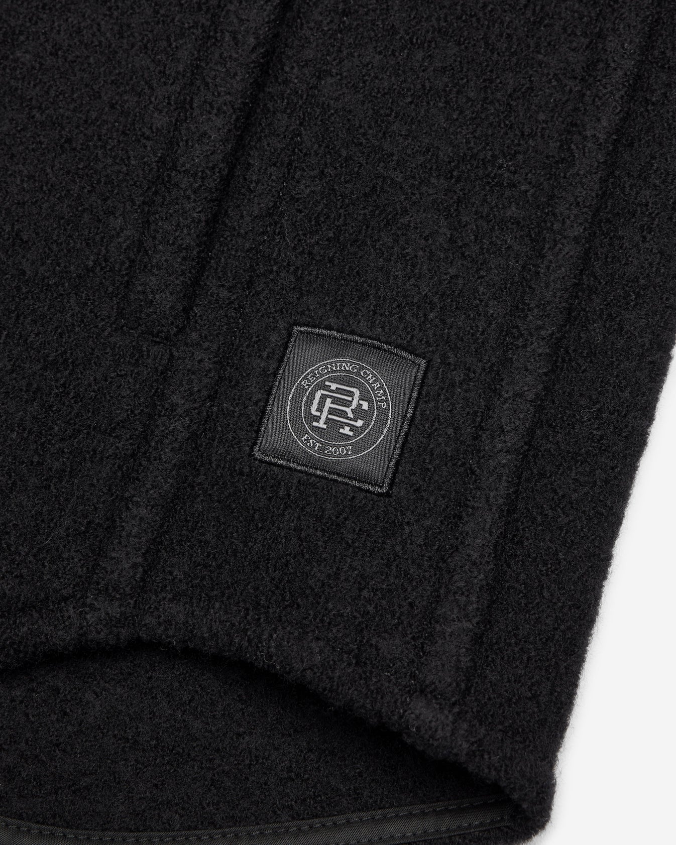 Boiled Wool Warden Overshirt Black