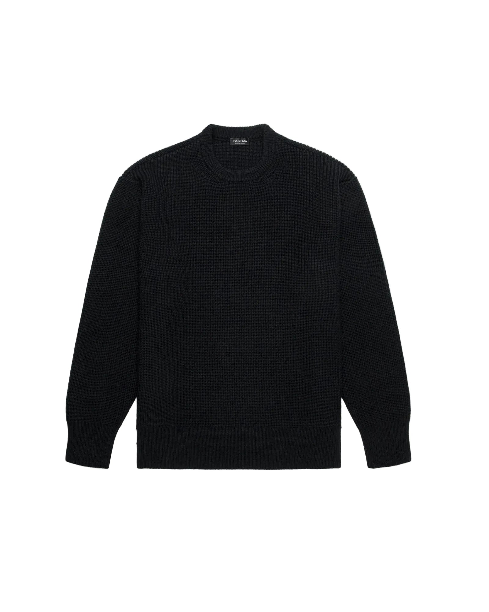 Black sweatshirt on a white background