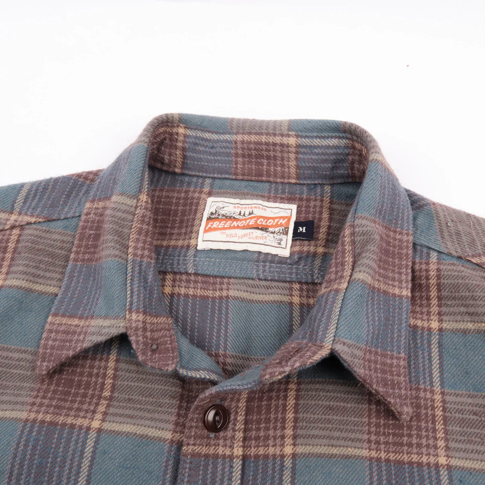 Jepson Dusty Blue Plaid Shirt