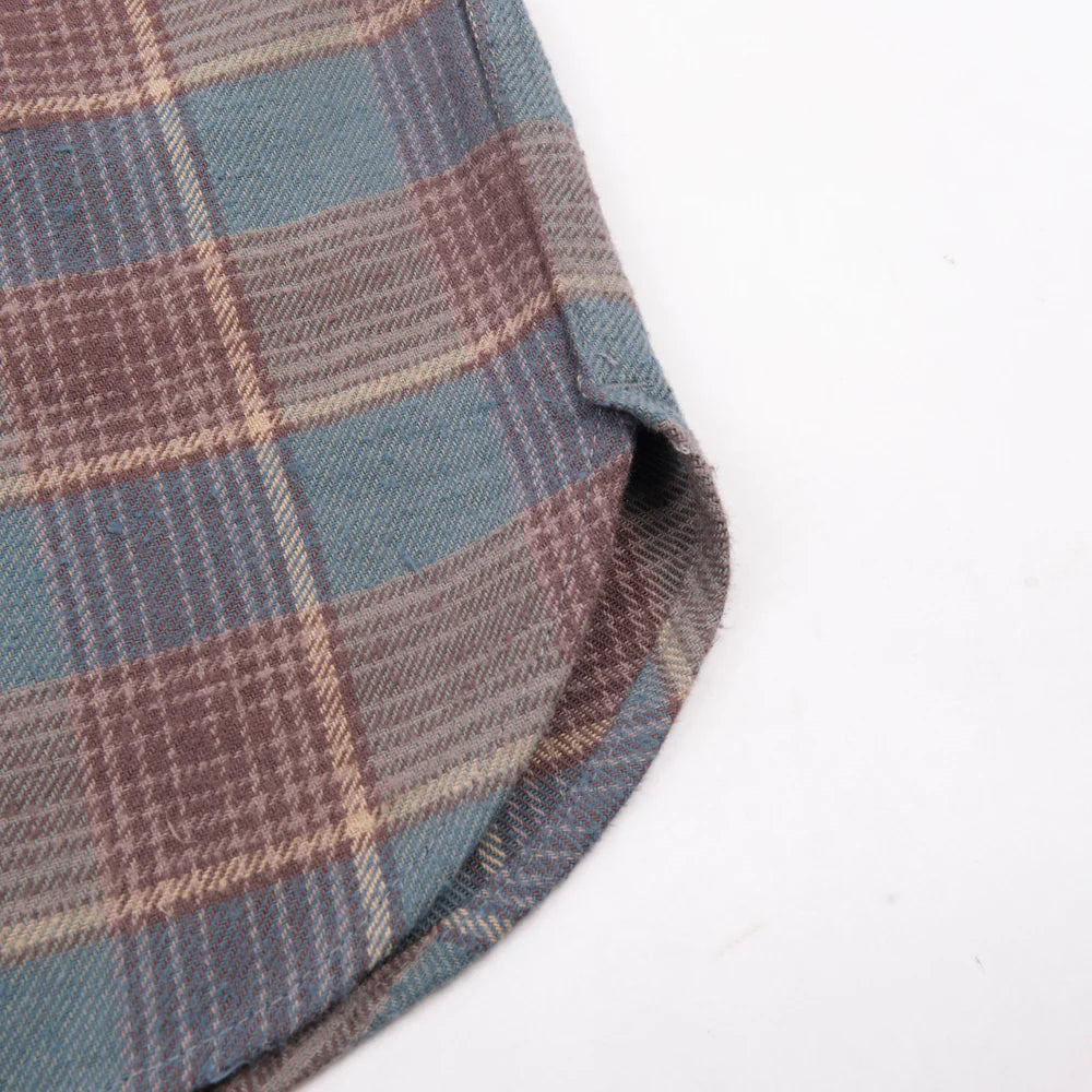 Jepson Dusty Blue Plaid Shirt