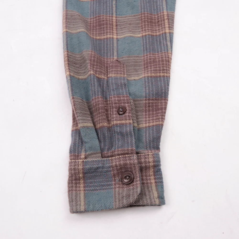 Jepson Dusty Blue Plaid Shirt