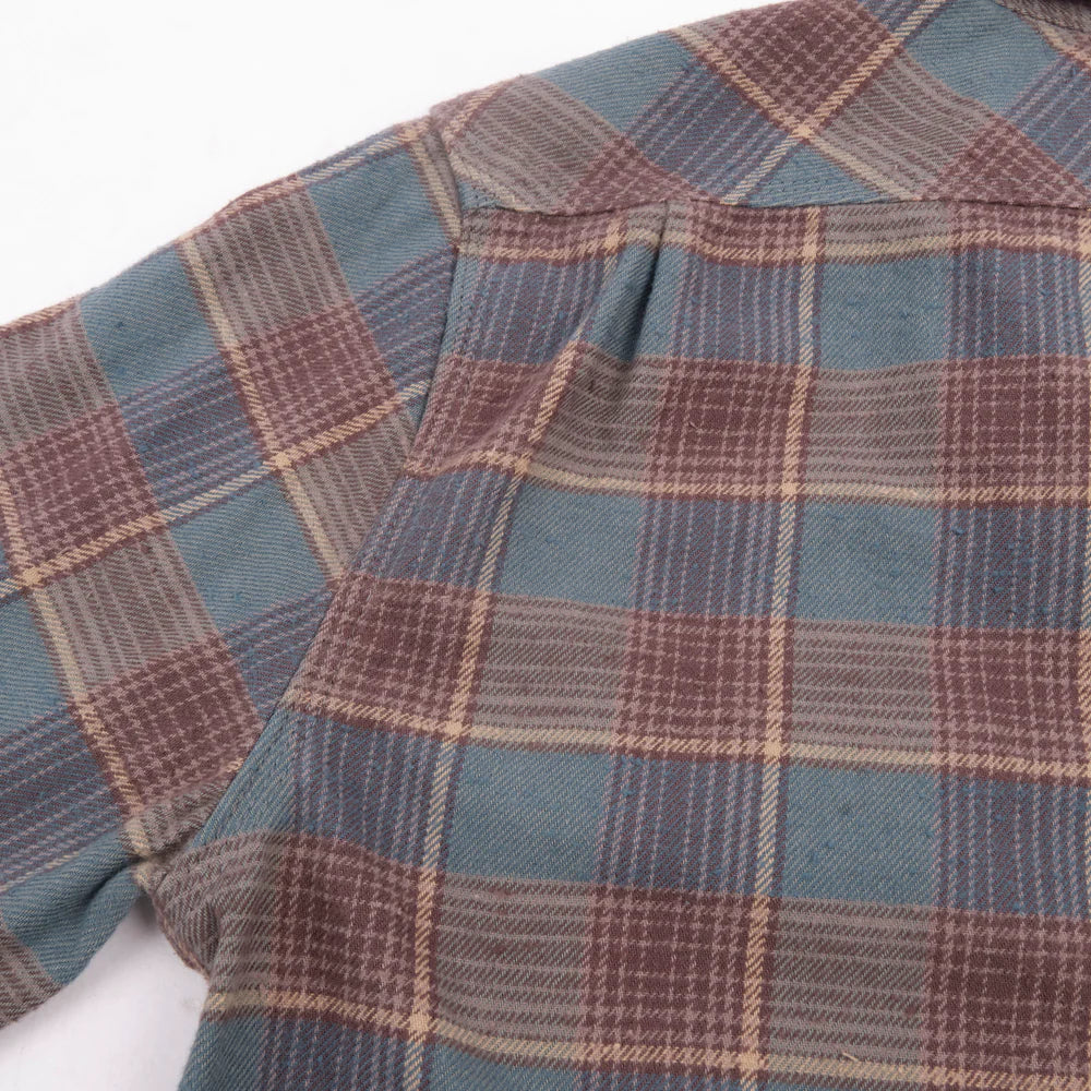 Jepson Dusty Blue Plaid Shirt