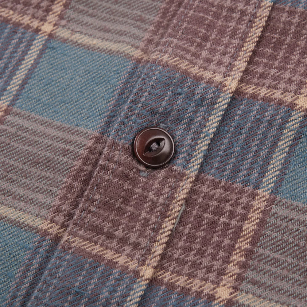 Jepson Dusty Blue Plaid Shirt