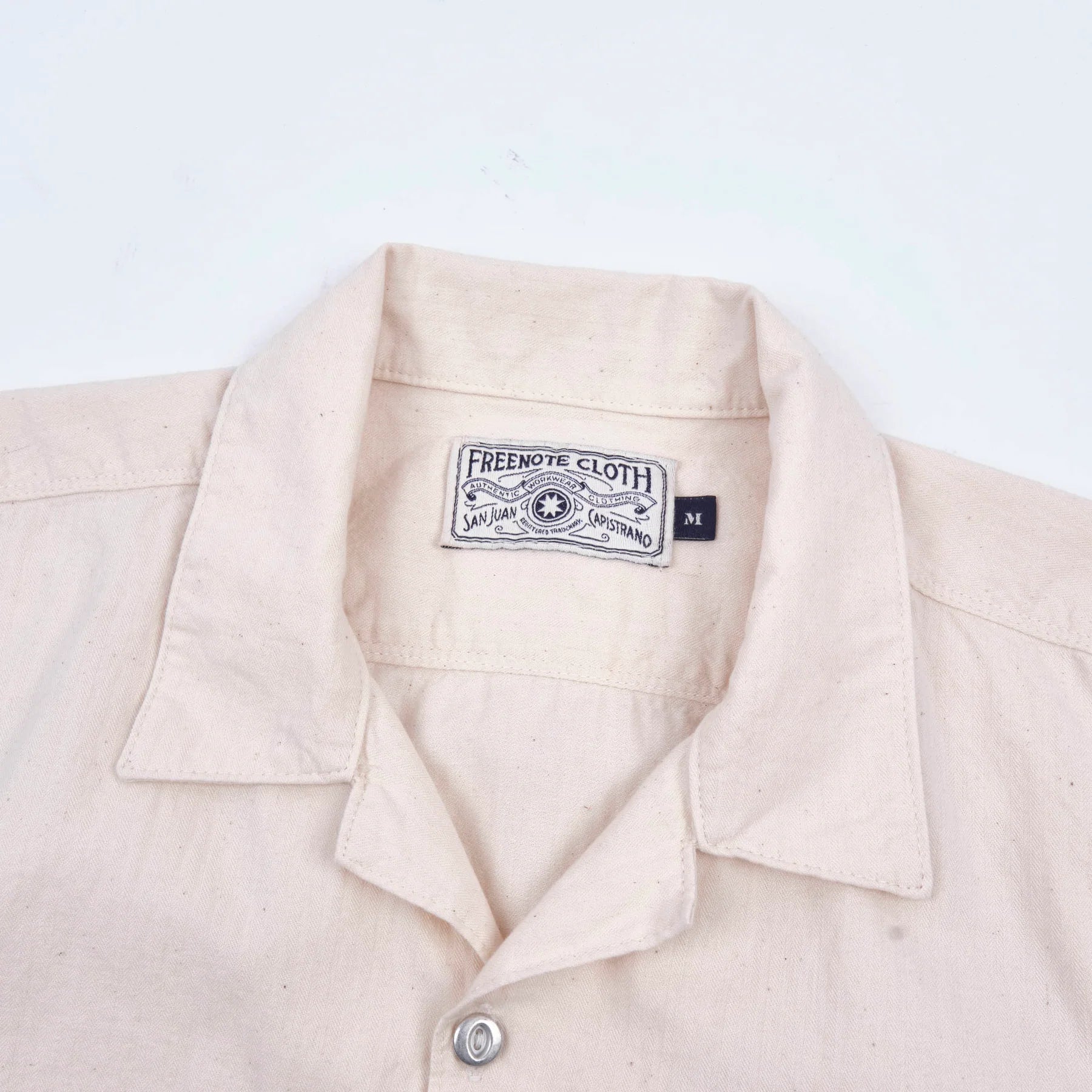 Dayton 5oz Short Sleeve Natural Herringbone