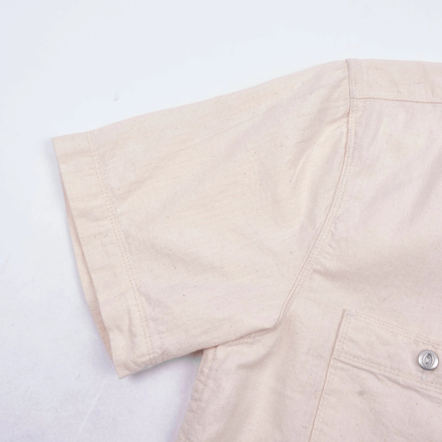 Dayton 5oz Short Sleeve Natural Herringbone