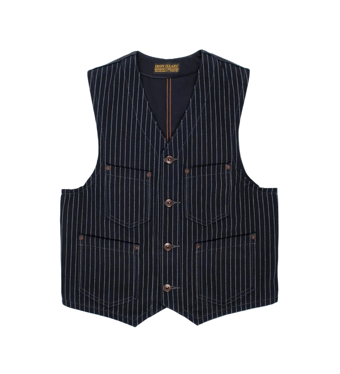 IHV-02-BLK 12oz Wabash /Duck Work Vest Indigo/Navy