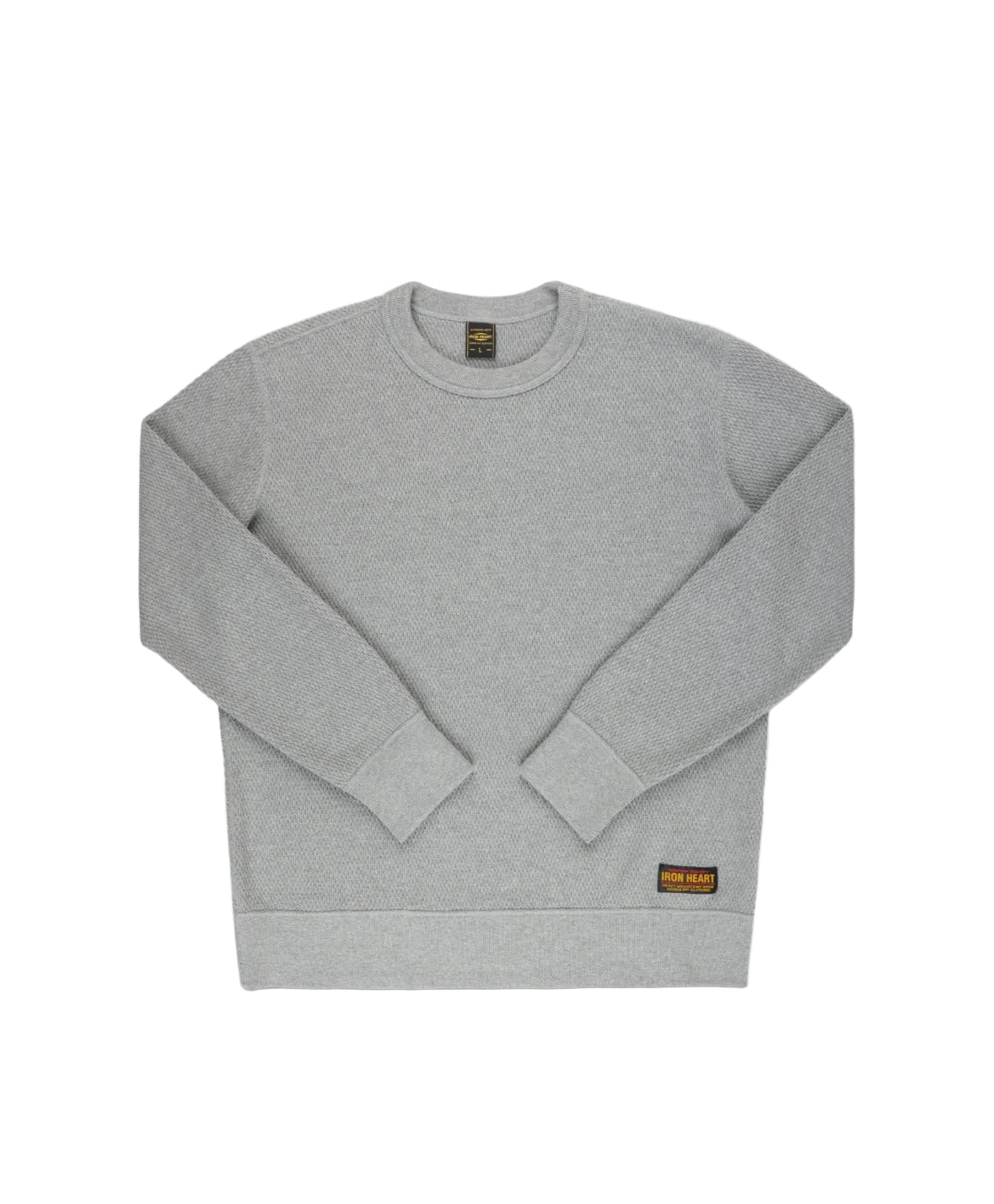 IHSW-86-GRY Heavyweight Thermal Crew Neck Sweater - Grey